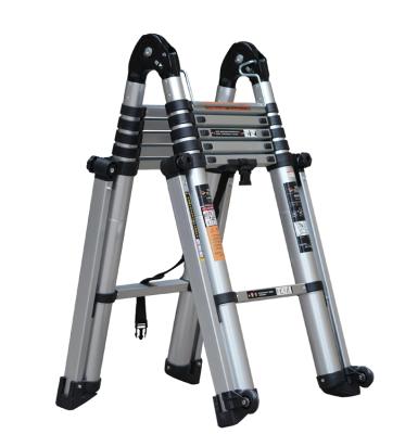 China Multifunctional aluminum high ladder portable telescopic ladder load bearing folding ladders for sale