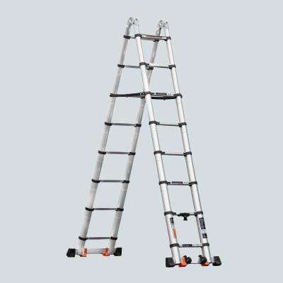 China High Quality Aluminum Alloy Folding Ladders Fire Resistant And Corrosion Resistant Ladder With Extended Steps for sale