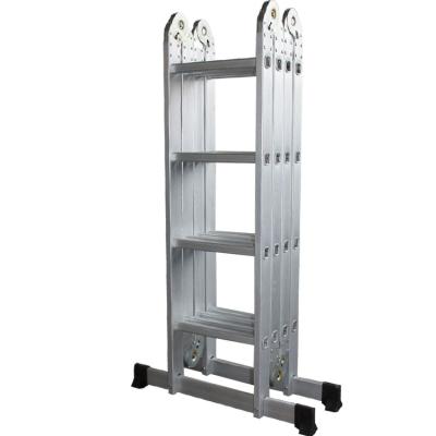 China Folding Ladders Multi-Shape Quadruple Alloy Universal Aluminum Folding Ladders for sale