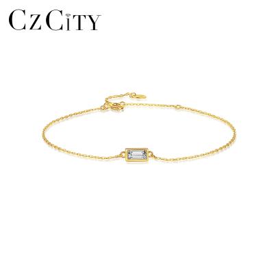 China 2021 High Quality Silver Minimalist 925 Sterling Silver Ladys Chain Bling Woman Fashion Accessory CLASSIC Metal Bracelet for sale