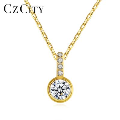 China FASHIONABLE High Quality Cubic Zircon Pendant 925 Silver Necklaces CZCITY Jewelry For Woman New 2020 for sale