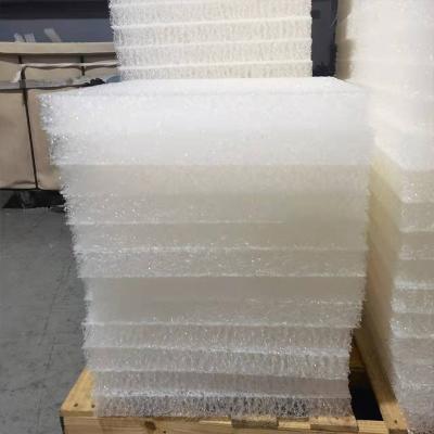 China 4D high polymer air cotton PE Poe air fiber cushion polyethylene customizable inner core size thickness density for sale