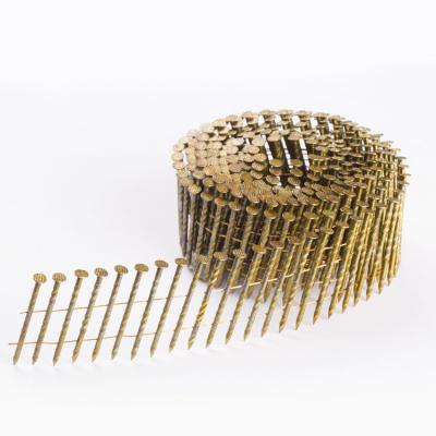 China Smooth Cap Spiral Coil Nail Galvanized Roofing Coil Nail For Pallet Framing for sale