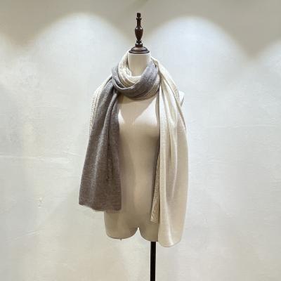 China High quality cos muffler women cashmere knitted scarf 100% casual warm soft cashmere solid color scarf women soft smooth feeling scarf women for sale