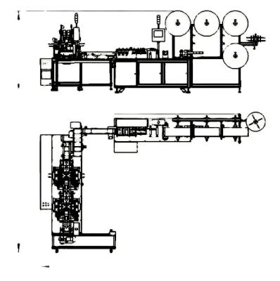 중국 PLC Programming Controller High Speed Disposable Surgical Medical Nonwoven Face Mask Making Machine 판매용