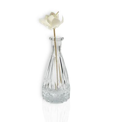 China Household products wholesale vintage 150ml luxury empty crsytal glass diffuser bottle glass flower vase for sale