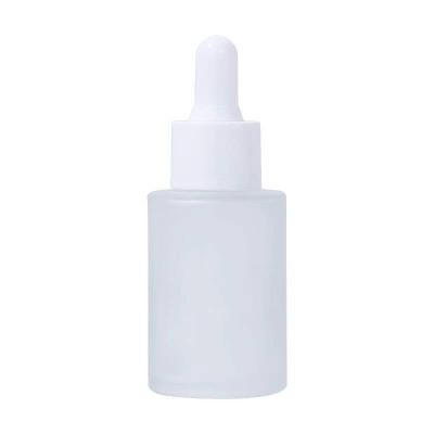 China Cosmetic High Quality Empty Cylinder Gel 30ml Essential Oil Dropper Bottle Glass for sale