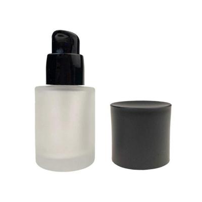 China Factory Supply Cosmetic Factory Supply Attractive Price 30ml 50ml Frosted Glass Bottle With Spray Pump for sale