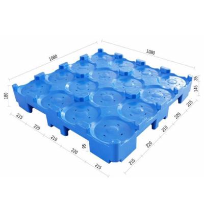 China Single Faced 20 Bottles 5 Gallon Plastic Water Bottle Storage Pallet for sale