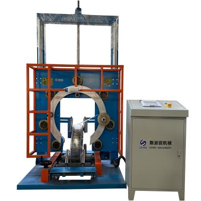 China Hotels Pipe Stacking Packing Machine / Full Automatic Coil Pipe Wrapping Machine / PVC Hose Wraping Machine for sale