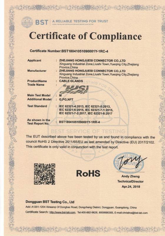 RoHS - Zhejiang Hjsi Connector Co., Ltd.