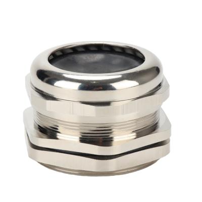 China Distribution Box Nickel Plated Brass Universal M75 Cable Gland for sale