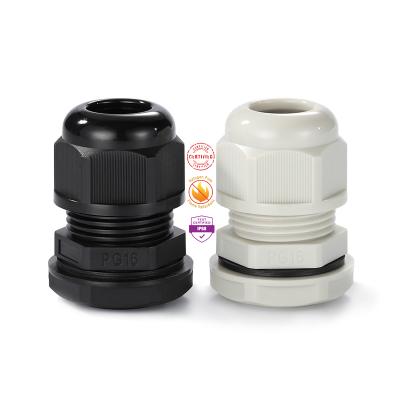 China Weather and Water Proof Buy It Now PG16 Premium Nylon Gland OD 8-14MM (0.31-0.51 inch) TL 9MM Zero Halogen PA6 - V2 for sale