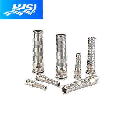 China With high quality cable glands PG A2 spiral cable glands and bend protection stainless steel with bend protection IP68 in stock in bulk for sale