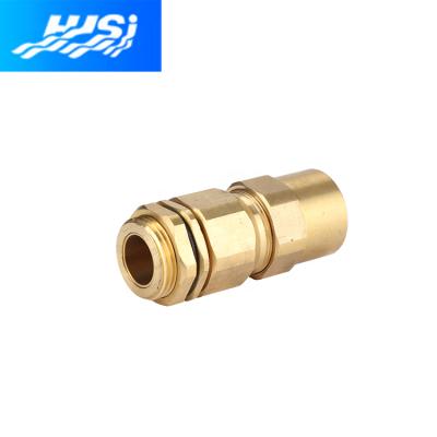 China Explosion Proof and Increased Safety Double Compression Globally Approved M32 e/d ATEX IP66 Joint Brass Explosion Proof EX Armored Cable Glands for sale