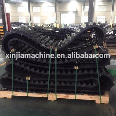 China Mini Excavator Rubber Track EC55 EC58 400x72.5x74W Mini Excavator Rubber Track for sale