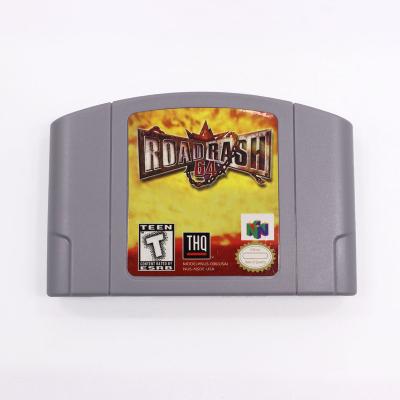 China Plastic Road Rash Video Game Cartridge Console Card For Nintendo N64 USA Version English for sale