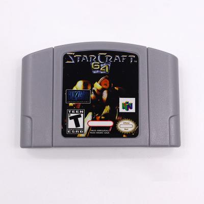 China StarCraft Game Plastic Card With Game Console Card For Nintendo N64 USA NTSC Version English for sale