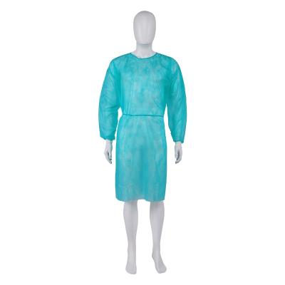 中国 High Quality PP material Lightweight and Economical Disposable Isolation Gown 販売のため