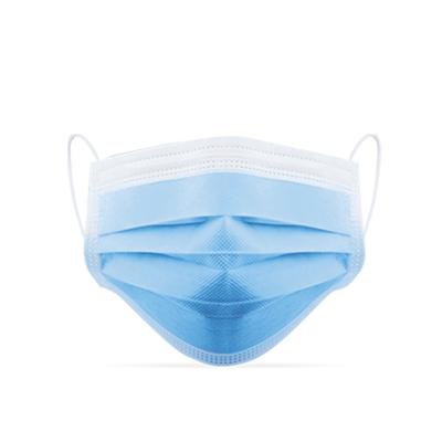 Cina Wholesale Disposable Protective Mask Blue 3ply Woven Face Mask Earloop in vendita