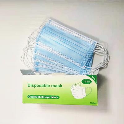 China S&J OEM Non woven 3ply disposable medical surgical face mask non medical daily use protecting face maskss à venda