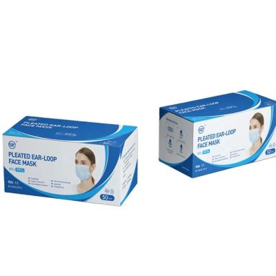 Cina Sample free disposable medical mask nonwoven 3ply face mask manufacture in vendita