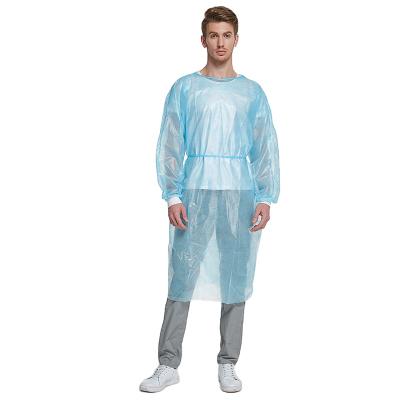 China Visit Gowns Waterproof Disposable Lab Coat scrub suits Anti-Static water proof for sale