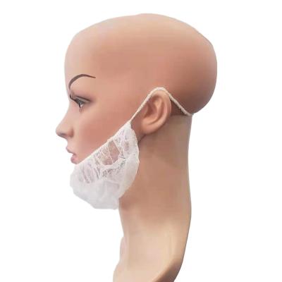 China Manufacturer Disposable PP Nonwoven Beard Cover Beard Protecting Net Beard Guard Covers used in food industry health care Te koop