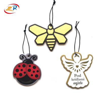 China Air Fresher Bulk Customized Logo Hanging Car Wholesale Paper Air Freshener for sale