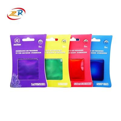 China Customized Refresh Scented Breathable Car Air Freshener Breathable Membrane /Liquid Membrane Scent for sale