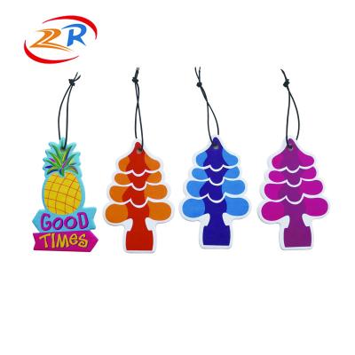 China Custom Car Air Freshener Bulk Absorbent Cotton Paper Eco-friendly Trees Shapes Hanging Tree Car Air Fresheners, Air Freshener For Car for sale