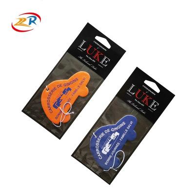 China Good quality custom cheap promotion air freshener car hanging paper car air freshener/freshner for sale