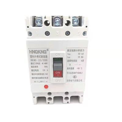 China MCCB HKGM1-125/3300Molded Case Series 63A 80A 100A 125A Molded Case Circuit Breaker 8KA 35KA 22KA for sale