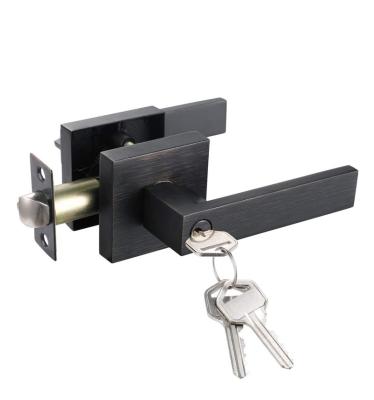 China Hot Selling Leverset Leverset Satin Nickel Keyed Entry Heavy Duty Tubular Lever Lock Customized Size for sale