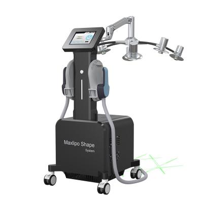 China 2 handle ems tech body sculpting machines hiems hiemt weight loss lipo laser fat burning ems plus 6d laser slimming mach for sale