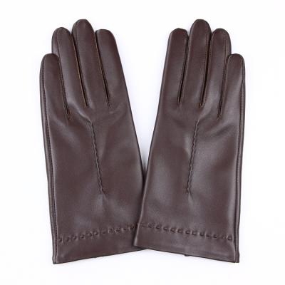 China Plain One - Tendon Styled Back Line Women's Top Grade Sheepskin Gloves for sale