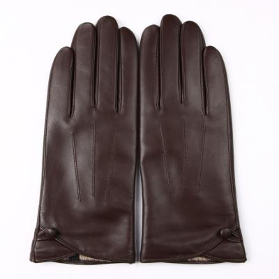 China Fashion Fashion Wool Lined Genuine Sheepskin Warm Winter Women Leather Gloves for sale