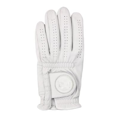 China Sport Full Soft White Cabretta Genuine Leather Golf Glove for sale