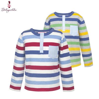 China Wholesale Stilnyashka Baby Anti Shrink Crew Neck Striped Cotton Knitted Kids Winter Sweaters For Boys for sale