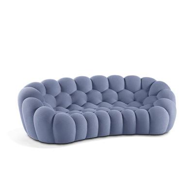 China Other Button sofa Bubble style Modern Fabric Upholstery curved 2 or 3 or 4 seat Shaped high rebound sponge Bubble sofa for sale