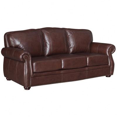 China Other American all cowhide leather sofa, living room villa, European retro rural top layer cowhide sofa for sale