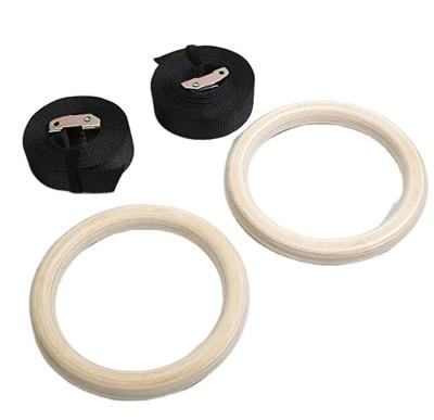 China Made of China Top Quality Wooden Exercise Gymnastic Rings 28 for sale