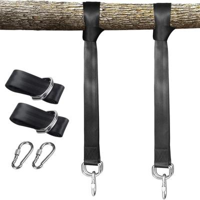 China 10ft Polyester or Nylon Tree Swing Webbing Modern High Quality Adjustable Strap and Hammock Straps for sale