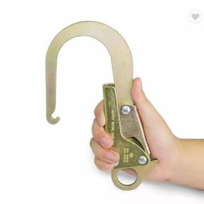 China Health Care Factory 23KN Large Hook Forged Double Turn Steel Snap Hook For Safety Work for sale