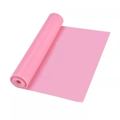 China Polyester fabric durable widely using OEM LOGO yoga fitness flat latex exercise resistance band elastic band for sale