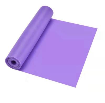 China Polyester Fabric Best Price Top Quality OEM LOGO Yoga Fitness Flat Latex Exercise Resistance Band Elastic Band for sale