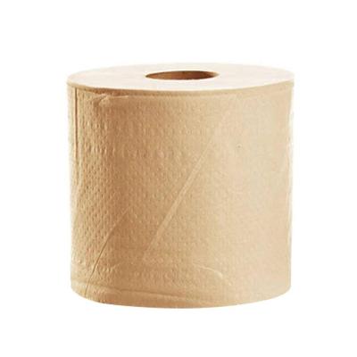 China Virgin Wood Pulps Brown FSC Private Label 3-Ply Bathroom Tissue Roll Bamboo Biodegradable Unbleached Paper for sale