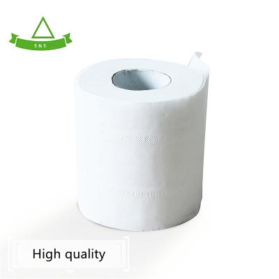 China 3 Layers Disposable Individually Wrapped Disposable Small Core Bathroom Tissue Toilet Paper Eco - Friendly for sale