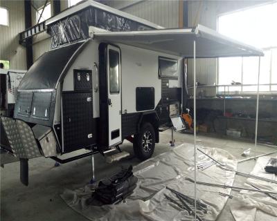 China Travel Trailer Off Road 15ft Caravan With Shower Room Forward Fold for sale