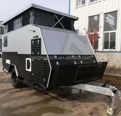 China On Road Travel Trailer American Style And Off Road KK3 Caravan Travel Trailer for sale